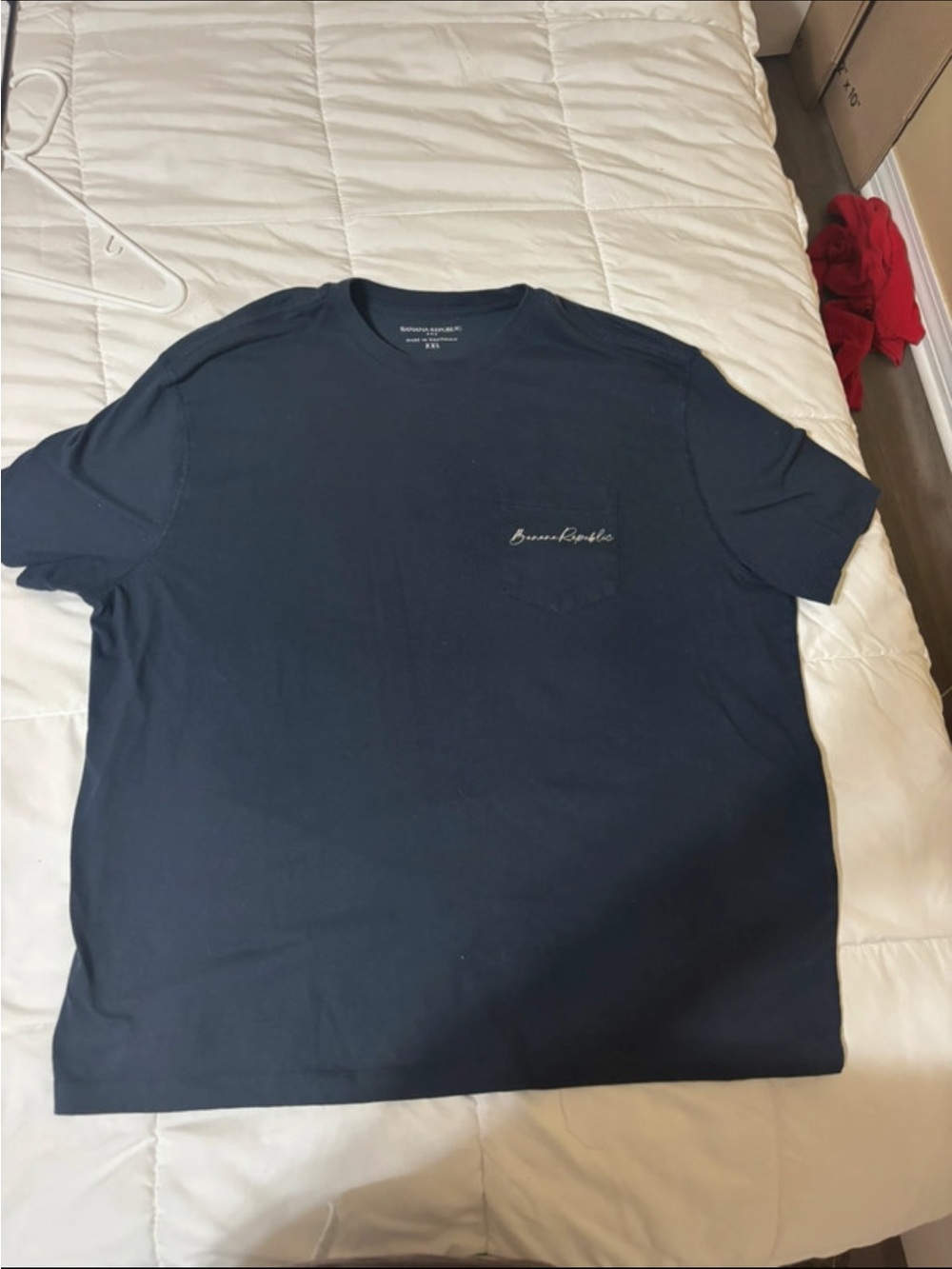 Banana Republic Navy Crewneck Pocket Tee